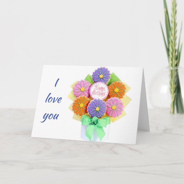 LOVE YOU ***MORE THAN COOKIES*** BIRTHDAY CARD (Front)