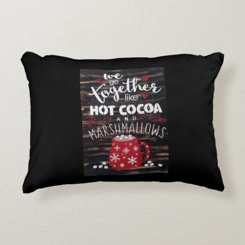 LOVE YOU MORE THAN HOT COCOA CUTE ACCENT PILLOW
