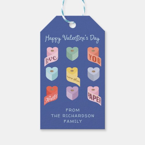 Love You More Than Toilet Paper Valentine Candy Gift Tags