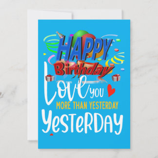 Love You More Than Yesterday