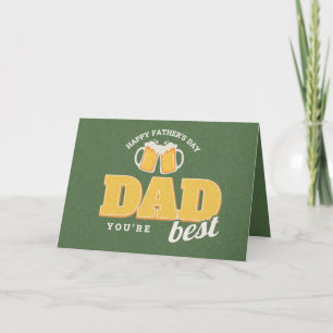 Love you more than you Love Beer Father's Day Card