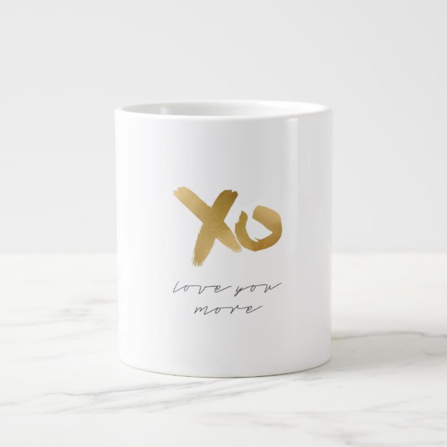 Love You More Timeless Classic  Giant Coffee Mug (Front)