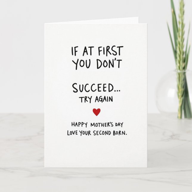 Love You Mothers Day Phrase Card (Front)