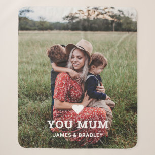 Love You Mum Mother’s Day Family Photo Blanket