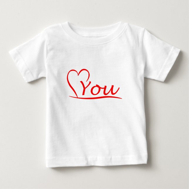 Love You, my heart is always open to you Baby T-Shirt (Front)