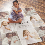 Love You Nana 8-Photo Fleece Blanket<br><div class="desc">This personalized photo collage blanket gift is a touching and stylish way to show love and appreciation for nana. Featuring a collage of nine custom photos arranged in a clean grid layout, it beautifully captures precious memories with grandchildren. At the center, elegant handwritten script typography reads "Love You Nana" along...</div>
