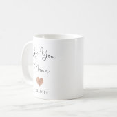 Love You Nana | Handwritten Script and Heart Coffee Mug (Front Left)