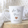 Love You Nana | Handwritten Script and Heart Latte Mug