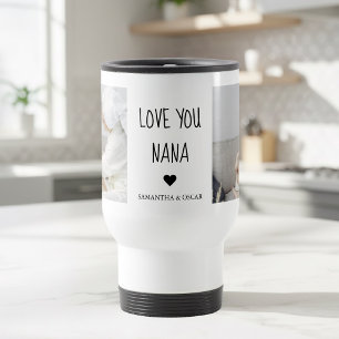 Love You Nana Personalized   Custom Photo Gift Travel Mug