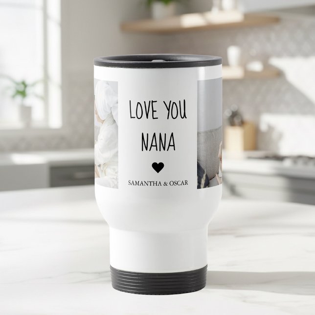 Love You Nana Personalized | Custom Photo Gift Travel Mug (Creator Uploaded)
