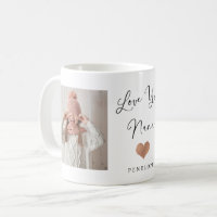 Love You Nana | Two Photo Script and Heart Coffee Mug