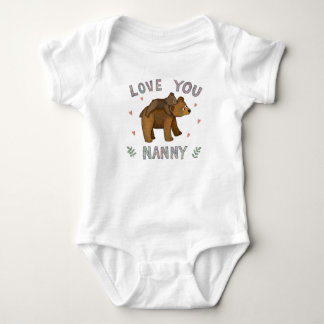 Love you Nanny design Baby Bodysuit