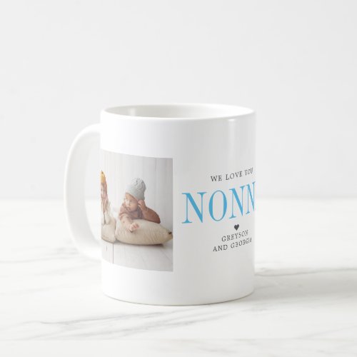 Love You Nonna  Two Photo Collage Coffee Mug