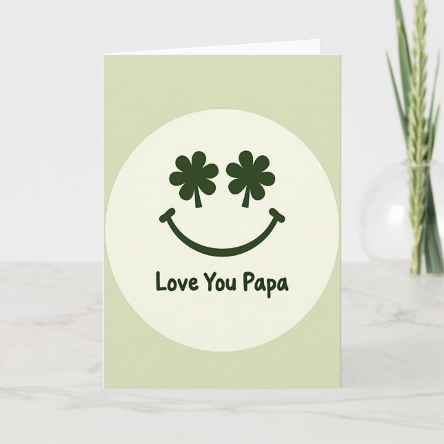 Love You Papa Simple Card (Front)