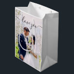 Love You Photo Gift Bag<br><div class="desc">Let someone special know how much you love them with this beautiful personalized photo,  "love you" gift bag!</div>