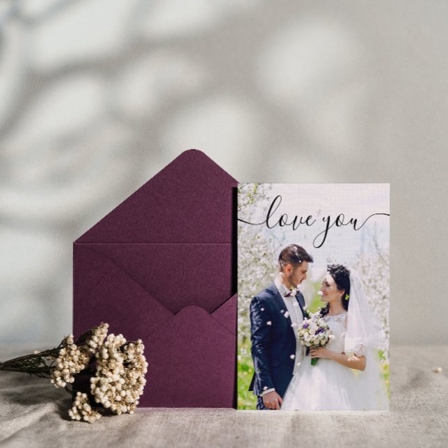 Love You Photo Greeting Card (Creator Uploaded)