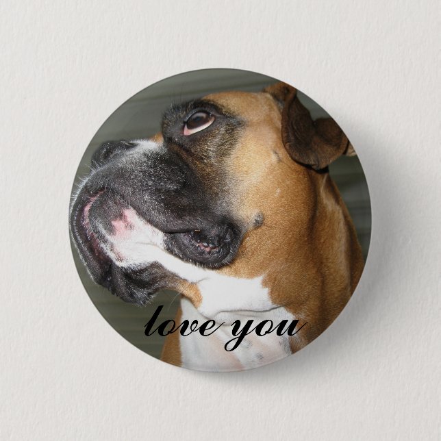 love you pinback button (Front)