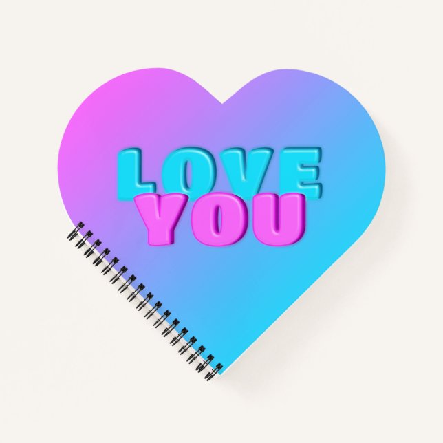 love you planner notebook (Front)