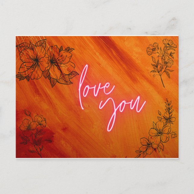love you Postcard (Front)