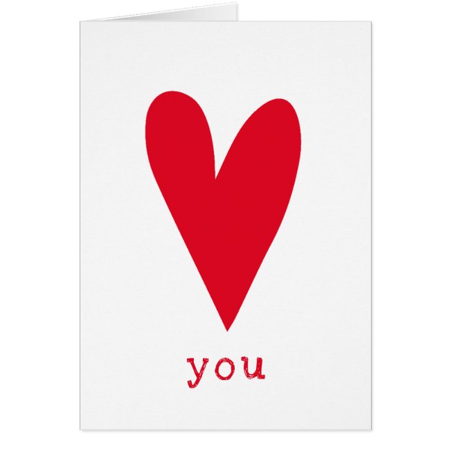 Love You | Red Heart Valentine's Day