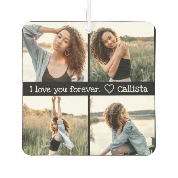 Love You Romantic Sweet Photo Collage Air Freshener