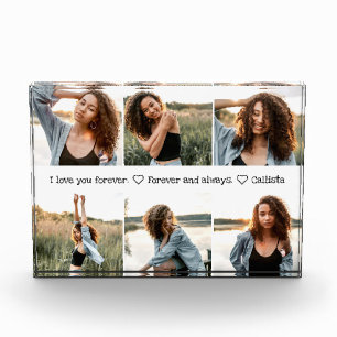 Love You Romantic Sweet Photo Collage Block