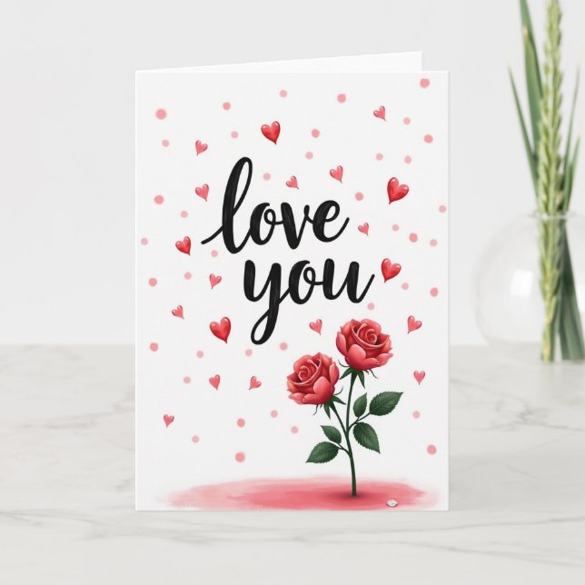 Love You Roses Special Card (Front)