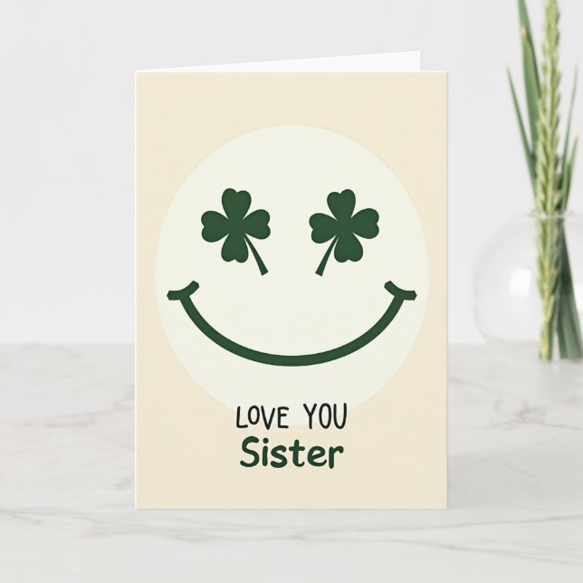 Love You Sister Smile Card (Front)