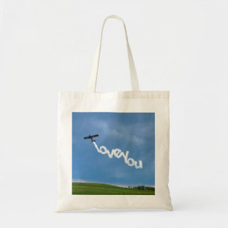 Love You Skywriting Tote Bag