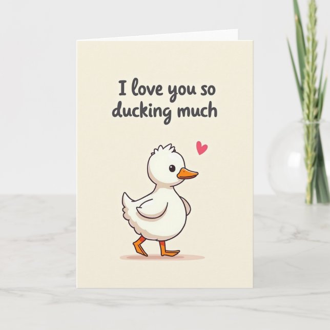 Love You So Much Bird Card (Front)