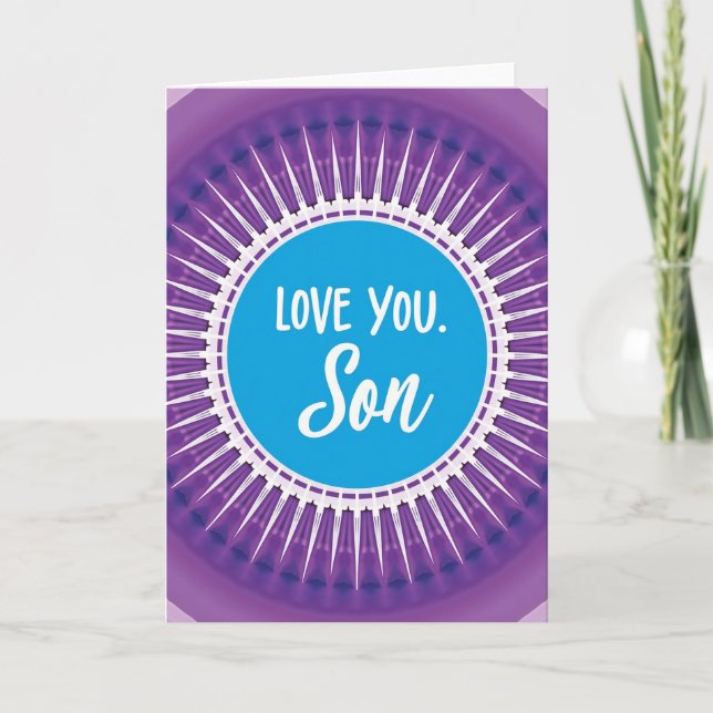 Love You Son Custom Card (Front)
