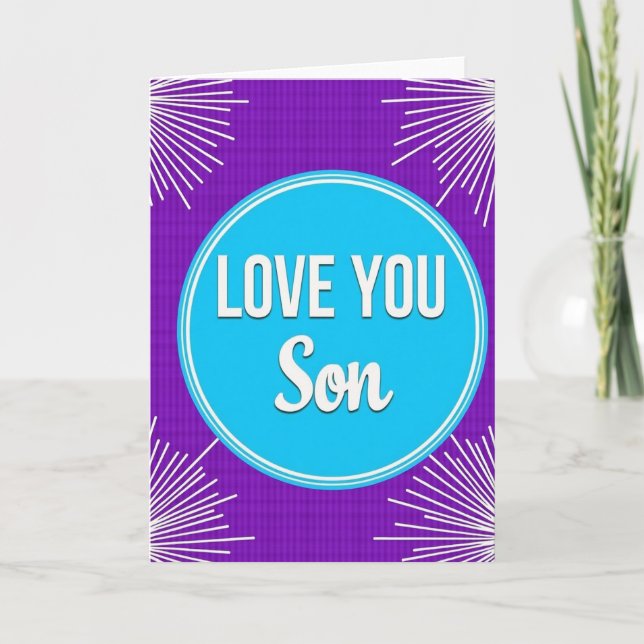Love You Son Special Card (Front)