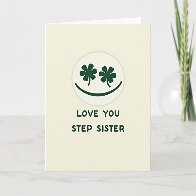 Love You Step Sister Card (Front)