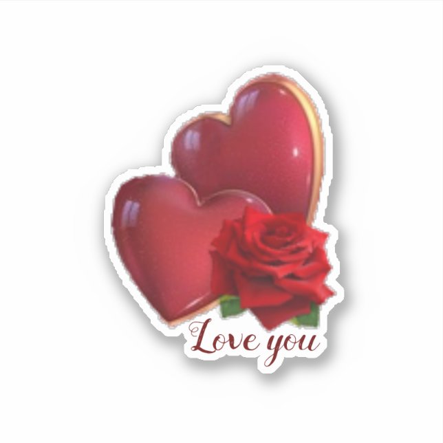 Love you sticker (Front)