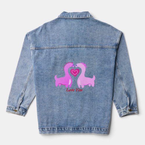 Love You_ Stylish Custom Design Denim Jacket