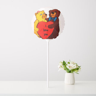 LOVE YOU TEDDY BEAR  BALLOON
