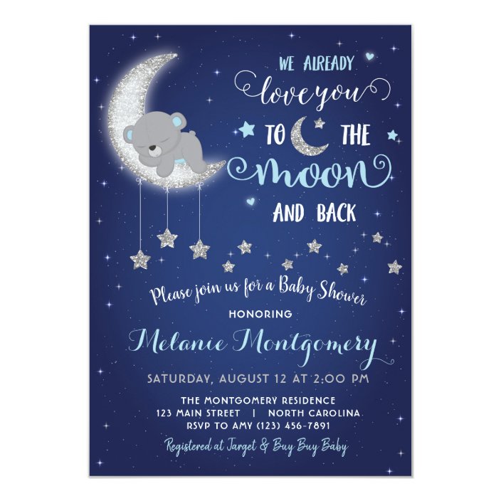 back of baby shower invitation