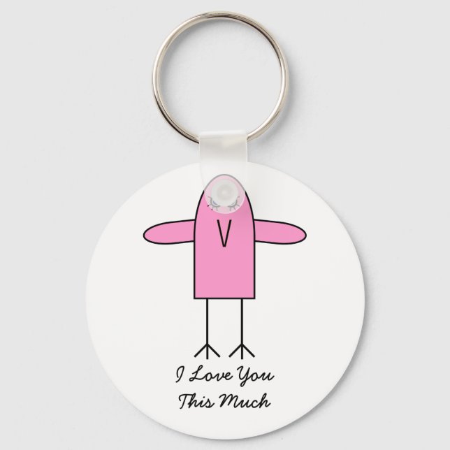 Love You This Much Keychain (Front)