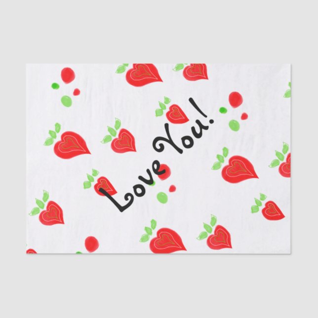 Love You Tissue Paper (Front)