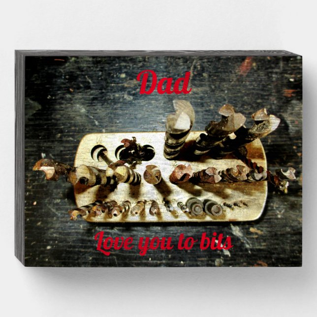 Love you to Bits Wooden Box Sign (Front Horizontal)