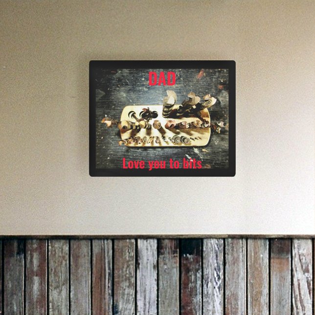 Love You to Bits Workshop Drill Bits Metal Print (Creator Uploaded)