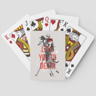 Love You To Death Typography Playing Cards