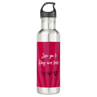 Love You to Mars and Back - Anniversary Gift Stainless Steel Water Bottle