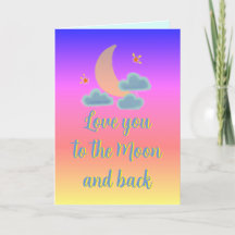 Love you to Moon and Back Ombre