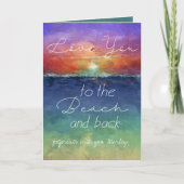 Love You To The Beach And Back Card 