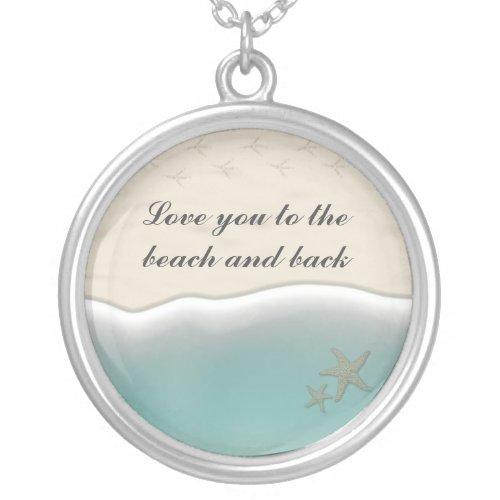 Love You To The Beach  Back Necklace