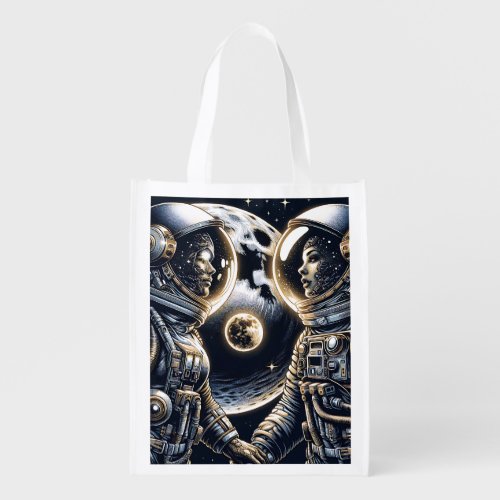 Love You to the Moon and Back  Astronauts Grocery Bag