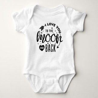 love you to the moon and back baby bodysuit