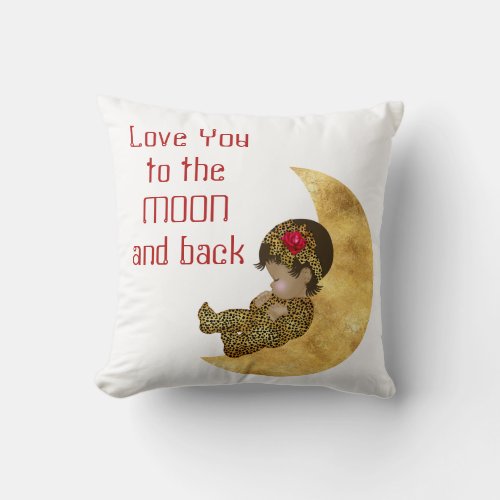 Love you to the Moon and Back Baby Pillow