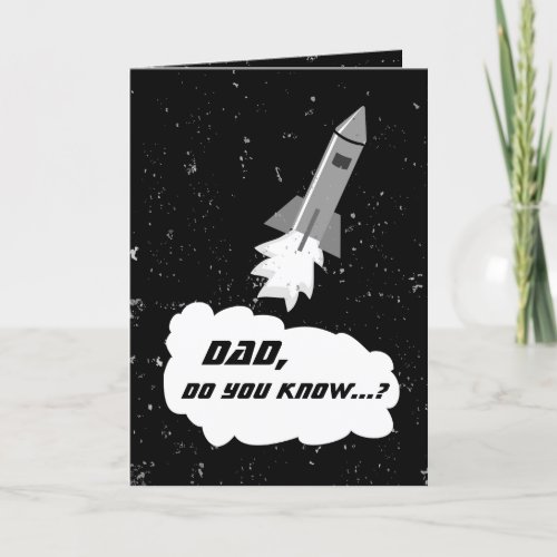 Love You to the Moon and Back Fathers Day Rocket Card